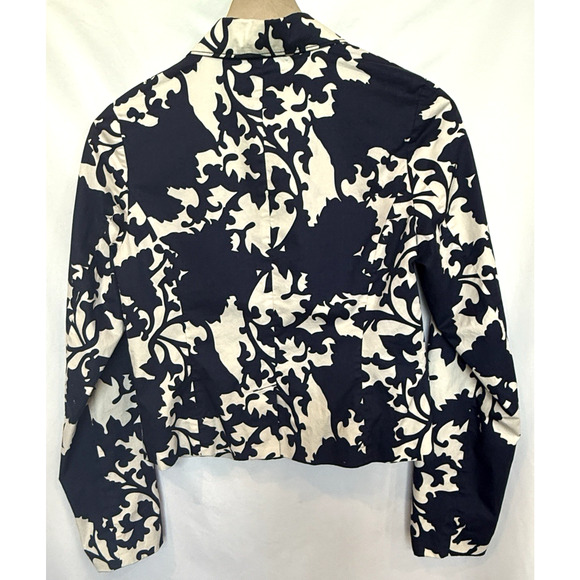 Old Navy Womens Crop Navy Blazer Jacket Size S Preppy Nautical Old Money Yacht - Picture 6 of 9
